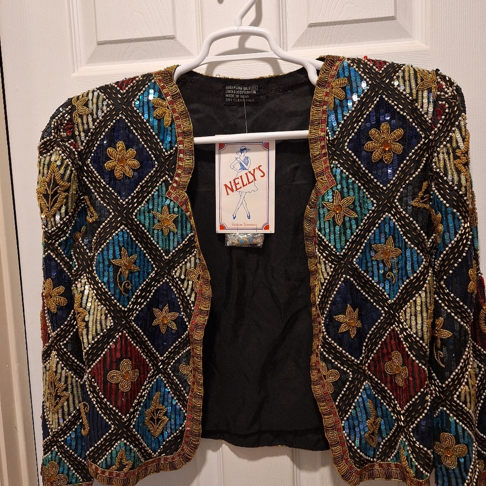 Beaded Silk Jacket